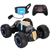 cheap RC Vehicles-2.4G 4WD Gesture Sensing Car Remote Control Stunt Car 360 All-Round Drift Twisting Off-Road Dancing Vehicle Kids Toys W/ Lights
