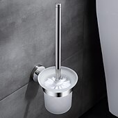 economico Porta scopino WC-Porta scopino per wc in argento lucidato a specchio nero opaco antiruggine accessori da bagno in acciaio inossidabile sus304 di alta qualità