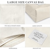 economico Borsette e borse tote-borsa a tracolla in tela da donna – borsa a tracolla minimalista regolabile per uso casual, da viaggio e quotidiano