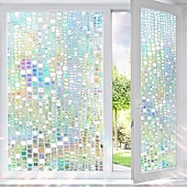 billige vindusfilmer-farget glass vindu film pvc frostet statisk klamre regnbue privatliv glass film vindu personvern klistremerke, vindu personvern film farget glass regnbue klamrer vindu toning film for hjemme bad