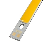 זול נורות תאורה-2 יחידות 120x10 מ&quot;מ d12v 15w נורה שבב cob סופר בהירה עוצמה גבוהה 1450lm אלומיניום נורת led התקנים צמודים על פני השטח אור חרוזים אור עבור חנייה נורה אור מנורות ימיות