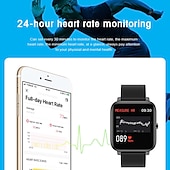preiswerte Smartwatch-P22 Smartwatch 1.3 Zoll Smartwatch Fitnessuhr Bluetooth Schrittzähler Fitness Tracker AktivitätenTracker Kompatibel mit Android iOS Damen Herren Langer Standby Kamera Kontrolle Anti-verloren IP 67