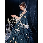 cheap Dresses-Gothic Victorian Vintage Inspired Dress Party Costume Prom Dress Princess Shakespeare Solid Color Ball Gown Women&#039;s Christmas Carnival New Year Party Evening Party Masquerade Adults&#039; Dress All Seasons