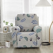 cheap Recliner Chair Cover-Recliner Covers Slipcovers Super Stretch Floral Printed Sofa Couch Cover Non Slip 1 Seater Lazy Boy Chair Covers Furniture Protector with Side Pocket for Living Room
