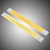זול נורות תאורה-2 יחידות 120x10 מ&quot;מ d12v 15w נורה שבב cob סופר בהירה עוצמה גבוהה 1450lm אלומיניום נורת led התקנים צמודים על פני השטח אור חרוזים אור עבור חנייה נורה אור מנורות ימיות