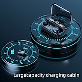 abordables Auriculares TWS-M10 TWS Auriculares inalámbricos Bluetooth 5.1 2000mAh Power Bank Auriculares verdaderamente inalámbricos deportivos auriculares Bluetooth 9D sonido HIFI