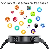 billige Smartklokker-lige bw0382 smartklokke 1,32 tommers smartklokke fitness løpeklokke bluetooth skritteller ringepåminnelse pulsmåler kompatibel med android ios menn vanntett håndfri samtaler melding påminnelse ip