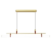 economico Design della linea-Lampada a sospensione a led da 80 cm linea moderna design catena lampada a sospensione regolabile per cucina sala da pranzo soggiorno nero e oro 110-120v 220-240v