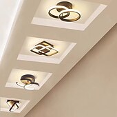 voordelige Dimbare plafondlampen-24cm semi-inbouw plafondlampen metaal geverfde afwerkingen led nordic style 3000/6000k 110-120v 220-240v