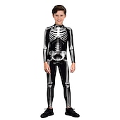 olcso Mintás-Zentai öltöny Szerepjáték Jelmezek Cicaruha Csontváz Halálfej Farsangi jelmez Overall Női Szerepjáték Ijesztő jelmez Anatómia Ruha mert Farsang Álarcos mulatság Felnőttek