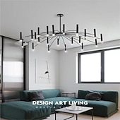 economico Luci a sospensione-Fuochi d&#039;artificio a soffitto rotante, 12/24 luci 39 &quot;/51&quot; lampada da soffitto a puntatore creativo per soggiorno, moderna plafoniera a led da incasso, luci di fuochi d&#039;artificio