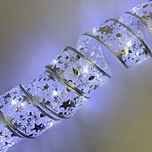 رخيصةأون يعمل بالبطاريات-4 متر 5 متر 10 متر زينة عيد الميلاد LED الشريط أضواء الجنية شجرة الكريسماس الحلي للمنزل لتقوم بها بنفسك الأقواس ضوء سلسلة نافيداد السنة الجديدة