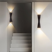 economico applique da esterno-lampada da parete esterna impermeabile 10w 15w led moderna lampada da parete veranda e terrazza lampada da parete oro nero materiale in alluminio è adatta per soggiorno bagno e corridoio ac85-265v