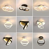 voordelige Dimbare plafondlampen-24cm semi-inbouw plafondlampen metaal geverfde afwerkingen led nordic style 3000/6000k 110-120v 220-240v