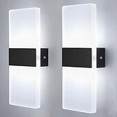 economico Luci da parete-moderna lampada da parete in acrilico a led dimmerabile 7w luce bianca luce su e giù la luce è applicabile agli apparecchi di illuminazione per interni della decorazione della casa delle scale del
