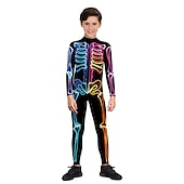 olcso Mintás-Zentai öltöny Szerepjáték Jelmezek Cicaruha Csontváz Halálfej Farsangi jelmez Overall Női Szerepjáték Ijesztő jelmez Anatómia Ruha mert Farsang Álarcos mulatság Felnőttek