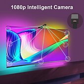 Χαμηλού Κόστους Έλεγχος μέσω WiFi-rgbic led φως λωρίδα κάμερας τηλεόρασης συγχρονισμός οθόνης τηλεόρασης εφαρμογή wifi συγχρονισμός μουσικής παιχνίδι υπνοδωμάτιο τηλεόραση φόντου φωτός περιβάλλοντος Shustar