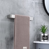 abordables Barres repose-serviettes-Porte-serviettes Mural 26CM, Porte-Serviettes Salle de Bain Inox, Porte-Serviettes, Porte-Serviettes Invités, Porte-Serviettes de Bain pour Salle de Bain et Cuisine