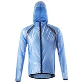 billiga Jackor och västar för män-Herr Vindtät jacka Cykeljacka Regnjacka Hög synlighet Vattentät Vindtät Andningsfunktion Cykel Jacka Regnjacka Bergscykling Vägcykling Stadscykling Vit ljusgrön Blå Cykelkläder / Långärmad / Elastisk