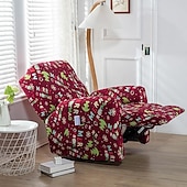cheap Recliner Chair Cover-Stretch Recliner Cover Recliner Covers 1 Seater Armchair Couch Slipcover with Elastic Loop, Anti-cat Scratch Furniture Protector for Kids, Pets, Dogs, Cats