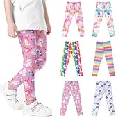 abordables Dessins animés 3D de fille-Pantalons Enfants Fille Animal Actif Extérieur 3-12 ans Automne Rose Claire Rose poussiéreuse Bleu