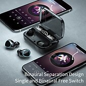 abordables Auriculares TWS-M10 TWS Auriculares inalámbricos Bluetooth 5.1 2000mAh Power Bank Auriculares verdaderamente inalámbricos deportivos auriculares Bluetooth 9D sonido HIFI