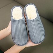 cheap Home Slippers-Home Slippers for Women Men, Fuzzy House Slippers Memory Foam  Slippers Slip on Cozy Bedroom Shoes Anti-Skid Rubber Sole Indoor Outdoor Shoes