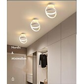 voordelige Dimbare plafondlampen-24cm semi-inbouw plafondlampen metaal geverfde afwerkingen led nordic style 3000/6000k 110-120v 220-240v