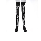 economico Teschi &amp; Ossa-Teschio scheletro Halloween Calze e autoreggenti Oggetti di scena di Halloween Halloween Per donna Halloween martedì grasso Costumi di Halloween facili Vestirsi