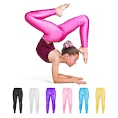 abordables Bas-pantalon enfant fille rouge uni automne hiver actif ecole 3-12 ans