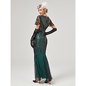 halpa Mekot-Möly 20s 1920-luku Coctail-asu Mekko Mekot Tanssiaispuku Normaali Suuri Gatsby charleston Häävieras Paljetti Naisten Karnevaali Naamiaiset Häät Häävieras Juhla-iltavaatteet Aikuisten Leninki