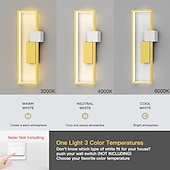 cheap Indoor Wall Lights-Modern LED Acrylic Wall Lamp 15W 28W Tricolor Dimming / Warm Light can be Selected for Bedroom Corridor Stair Bathroom Indoor Lighting Lamps Home Decoration