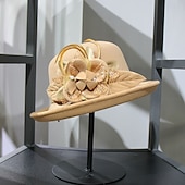 economico Cappelli per feste-cappelli piuma artificiale misto poliestere / cotone bombetta / cappello a cloche cappello a secchiello cappello fedora kentucky derby cocktail royal astcot matrimonio autunnale elegante con