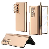 voordelige Samsung-hoesje-telefoon hoesje Voor Samsung Galaxy Z-vouw 7 Z Fold 5 Z Fold 4 Z Fold 3 Volledig hoesje Omdraaien Potloodhouder Beplating Effen PC