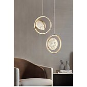 levne Ostrovní světla-23cm led přívěsek světlo ostrov světelný kruh design kulatý design geometrické tvary přívěsek lehký kov umělecký styl vintage styl moderní styl umělecký moderní 85-265v