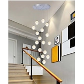 billiga Klusterdesign-40 cm ljuskrona metall klot taklampa led galvaniserad konstnärlig modern 90-240v