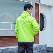 abordables Chaquetas y chalecos para hombre-Hombre Chaqueta de Ciclismo con Pantalones Chaqueta para lluvia Impermeable Resistente al Viento Resistente a la lluvia Transpirable Bicicleta Paravientos Impermeable MTB Bicicleta Montaña Ciclismo