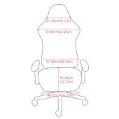 abordables Funda para silla de oficina-Funda para silla de oficina dividida, funda para silla de juego, color burdeos, elástica, lavable, funda para silla de ordenador, para sillón, silla giratoria, silla de juego, silla de jefe de