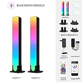 お買い得  スマートライト-RGB LEDスマートライトバーWiFi Bluetoothデスクトップ背景雰囲気ライト音楽同期TV壁コンピューターゲーム寝室ナイトライトShustar