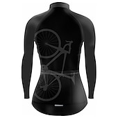 cheap Women's Jerseys-Women's Cycling Jersey Graphic Funny Long Sleeve Bike Jersey Top with 3 Rear Pockets Mountain Bike MTB Road Bike Cycling Quick Dry Reflective Strips Back Pocket Moisture Wicking Sports Rose Red