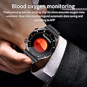 billige Smartklokker-lige bw0382 smartklokke 1,32 tommers smartklokke fitness løpeklokke bluetooth skritteller ringepåminnelse pulsmåler kompatibel med android ios menn vanntett håndfri samtaler melding påminnelse ip