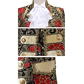 お買い得  衣装-レトリ／ヴィンテージ 中世 ルネッサンス パンツ セット スーツ＆ブレザー プリンス 貴族 ジャカード 仮装 男性用 ハロウィーン カーニバル マスカレード 性能 パーティー ヴェネツィアのカーニバル 成人 クラバット コート ベスト