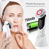 economico Apparecchi per la cura del viso-7 in 1 dispositivi di sollevamento del viso rf microcorrente ringiovanimento della pelle massaggiatore viso terapia della luce anti invecchiamento rughe apparato di bellezza