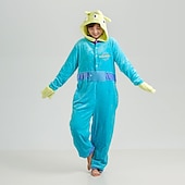 お買い得  動物のコスチューム-子供用 成人 きぐるみパジャマ エイリアン キャラクター ワンピースパジャマ フランネル コスプレ ために 男女兼用 少年少女 カーニバル 動物パジャマ 漫画 イベント／ホリデー コスチューム / レオタード / 着ぐるみ / レオタード / 着ぐるみ