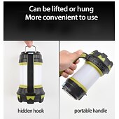 cheap Camping Lights-LED Camping Lights Outdoor 30W Waterproof COB Multiple Use White Red 3.7 V Outdoor Lighting 41 LED Beads