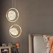 levne Ostrovní světla-23cm led přívěsek světlo ostrov světelný kruh design kulatý design geometrické tvary přívěsek lehký kov umělecký styl vintage styl moderní styl umělecký moderní 85-265v