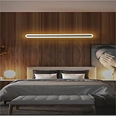 economico Luci da parete-Lightinthebox Lampada da Parete Lunga Minimalista, Lampada da Parete Moderna a LED da 40 cm/60 cm, Lampada da Parete per Soggiorno, Camera da Letto, Comodino, Lampada da Parete per Interni in