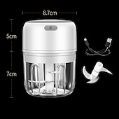 お買い得  キッチン用品＆小物-100/250 ミリリットルミニポータブル電気ガーリックチョッパー usb 充電ジンジャーマッシャーマシン頑丈で耐久性のあるチリ野菜クラッシャーキッチンツールキッチンアクセサリー