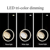 levne Ostrovní světla-23cm led přívěsek světlo ostrov světelný kruh design kulatý design geometrické tvary přívěsek lehký kov umělecký styl vintage styl moderní styl umělecký moderní 85-265v