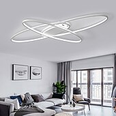お買い得  シーリングライト調光可能タイプ-90 cm 調光可能 フラッシュ マウント ライト PVC モダン スタイル クラシック スタイリッシュ ブラック モダン 北欧スタイル 110-240 v